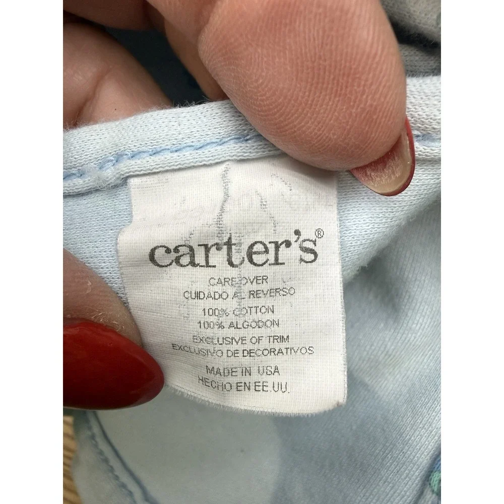2x Carters Vintage Blue Cars Trucks Helicopters Vehicle Baby Receiving Blanket‎